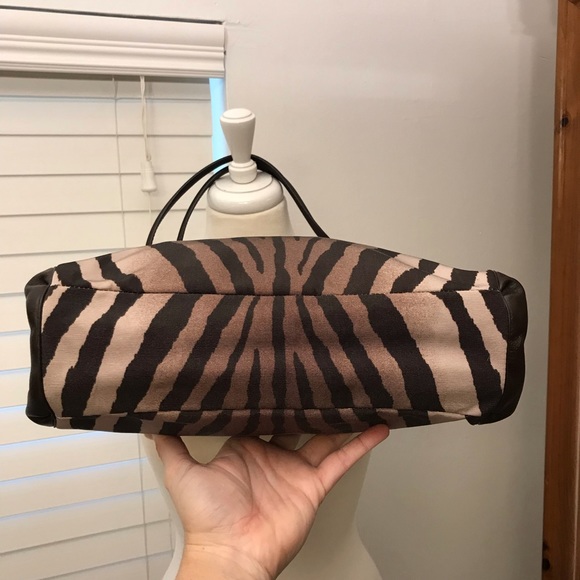 Coach Zebra Print Phoebe Madison Purse Bag - Picture 2 of 9